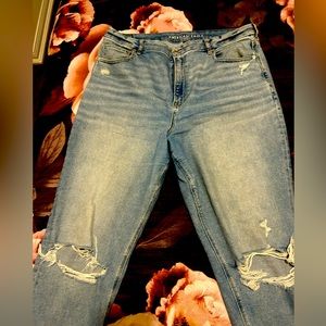 AE Curvy Ripped Mom Jeans